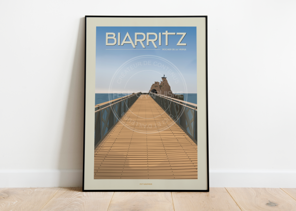 Affiche Pays Basque Biarritz