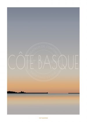 Affiche Pays Basque Socoa - Côte Basque